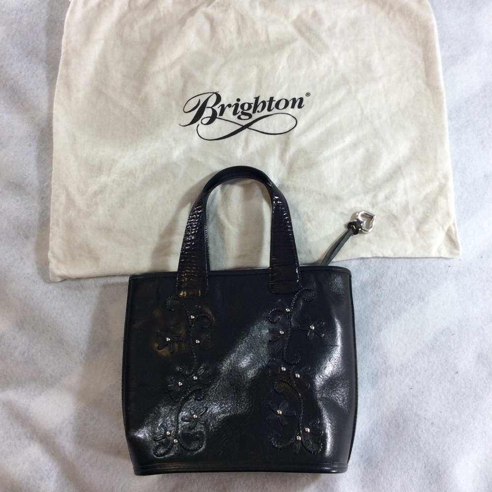 Brighton Black Embellished Women's Tote